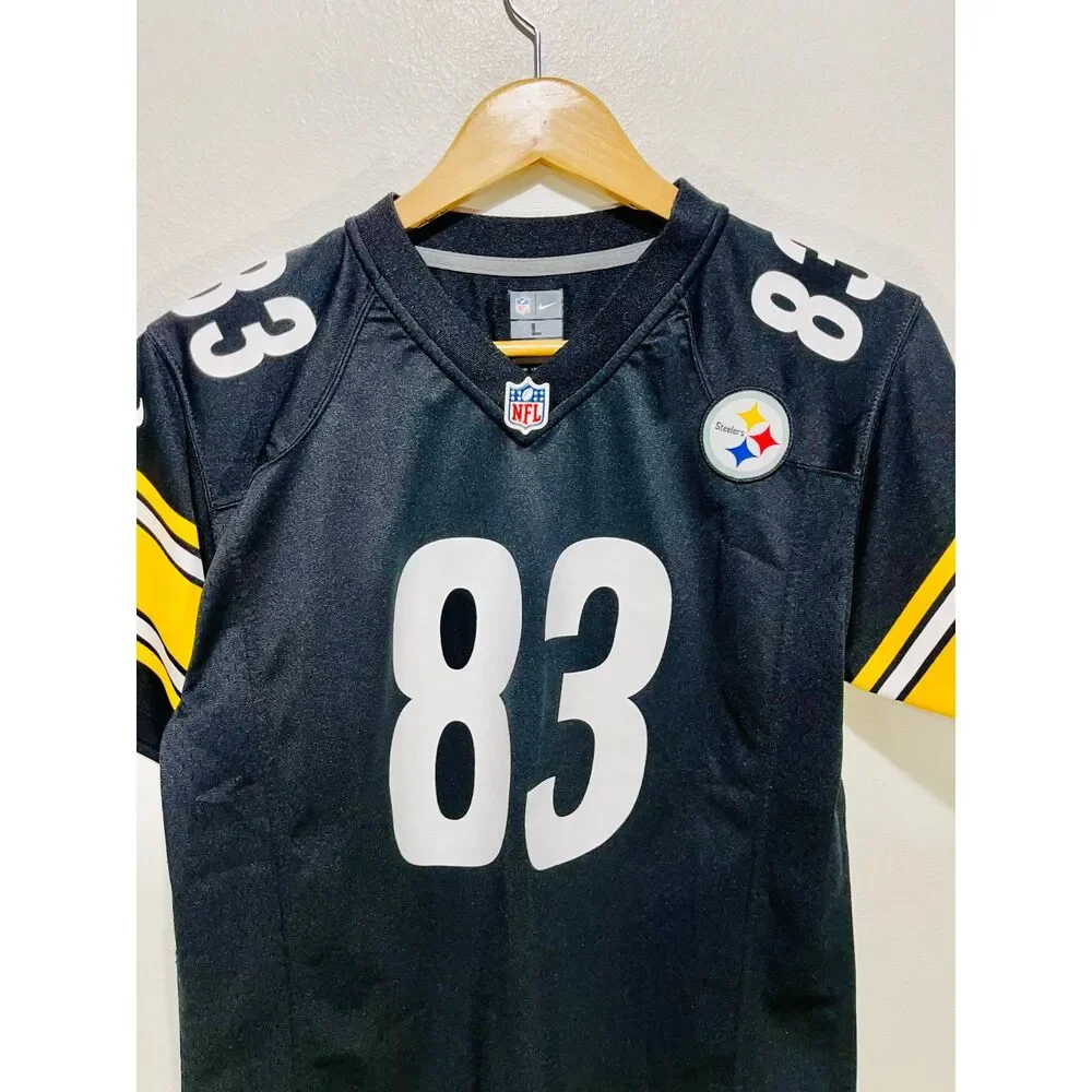 Nike NFL on field player jersey football steelers 83 Miller young mens L juniors